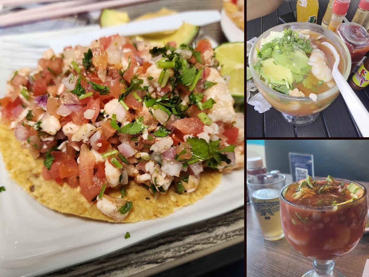 Seafood and Mexican Plates